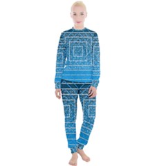 Network Social Abstract Women s Lounge Set