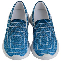 Network Social Abstract Kids Lightweight Slip Ons