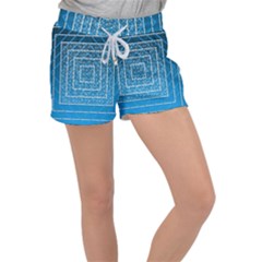 Network Social Abstract Velour Lounge Shorts