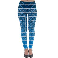 Network Social Abstract Lightweight Velour Leggings