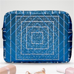 Network Social Abstract Make Up Pouch (Large)