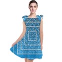 Network Social Abstract Tie Up Tunic Dress View1