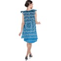 Network Social Abstract Tie Up Tunic Dress View2