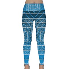 Network Social Abstract Lightweight Velour Classic Yoga Leggings