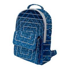 Network Social Abstract Flap Pocket Backpack (Large)