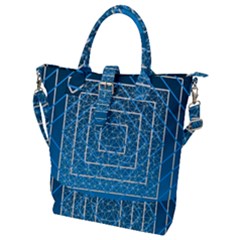 Network Social Abstract Buckle Top Tote Bag