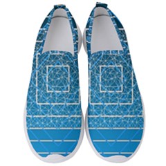 Network Social Abstract Men s Slip On Sneakers