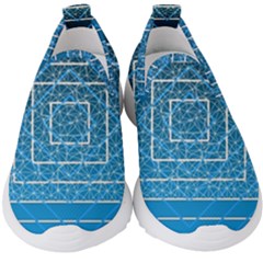 Network Social Abstract Kids  Slip On Sneakers