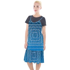 Network Social Abstract Camis Fishtail Dress