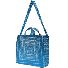 Network Social Abstract Square Shoulder Tote Bag