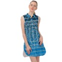 Network Social Abstract Sleeveless Shirt Dress View1