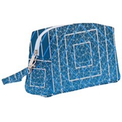 Network Social Abstract Wristlet Pouch Bag (Large)