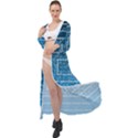 Network Social Abstract Maxi Chiffon Beach Wrap View1