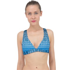 Network Social Abstract Classic Banded Bikini Top