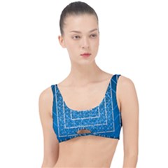 Network Social Abstract The Little Details Bikini Top