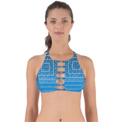 Network Social Abstract Perfectly Cut Out Bikini Top