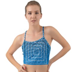 Network Social Abstract Mini Tank Bikini Top by Ravend