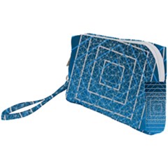 Network Social Abstract Wristlet Pouch Bag (Small)