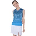 Network Social Abstract Women s Sleeveless Sports Top View1