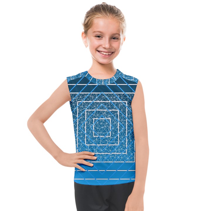 Network Social Abstract Kids  Mesh Tank Top