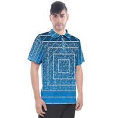 Network Social Abstract Men s Polo Tee