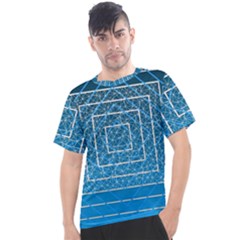 Network Social Abstract Men s Sport Top