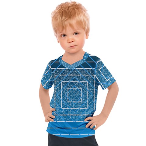 Network Social Abstract Kids  Sports Tee by Ravend