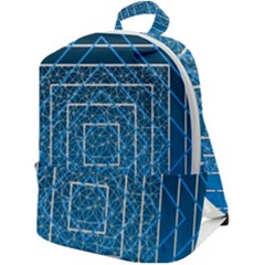 Network Social Abstract Zip Up Backpack