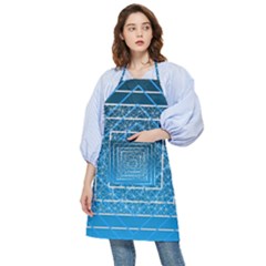 Network Social Abstract Pocket Apron