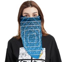 Network Social Abstract Face Covering Bandana (triangle) by Ravend