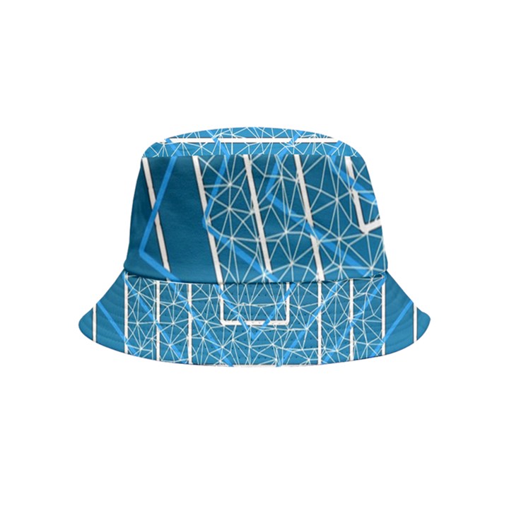 Network Social Abstract Bucket Hat (Kids)