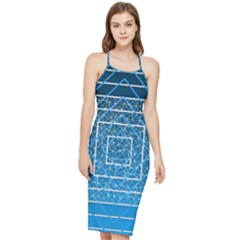 Network Social Abstract Bodycon Cross Back Summer Dress by Ravend