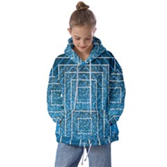 Network Social Abstract Kids  Oversized Hoodie