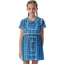 Network Social Abstract Kids  Asymmetric Collar Dress View1