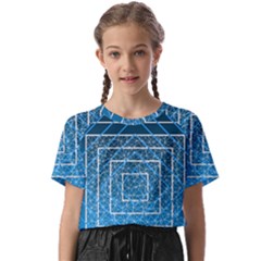 Network Social Abstract Kids  Basic Tee