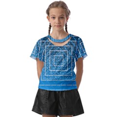 Network Social Abstract Kids  Front Cut Tee