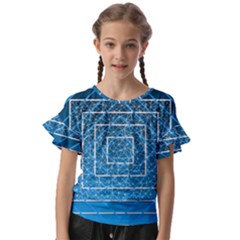 Network Social Abstract Kids  Cut Out Flutter Sleeves