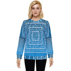 Network Social Abstract Hidden Pocket Sweatshirt