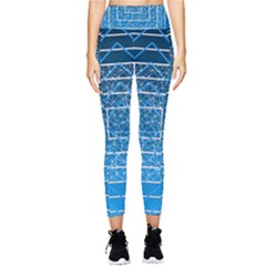 Network Social Abstract Pocket Leggings 