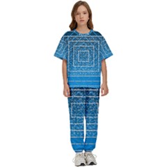 Network Social Abstract Kids  Tee and Pants Sports Set