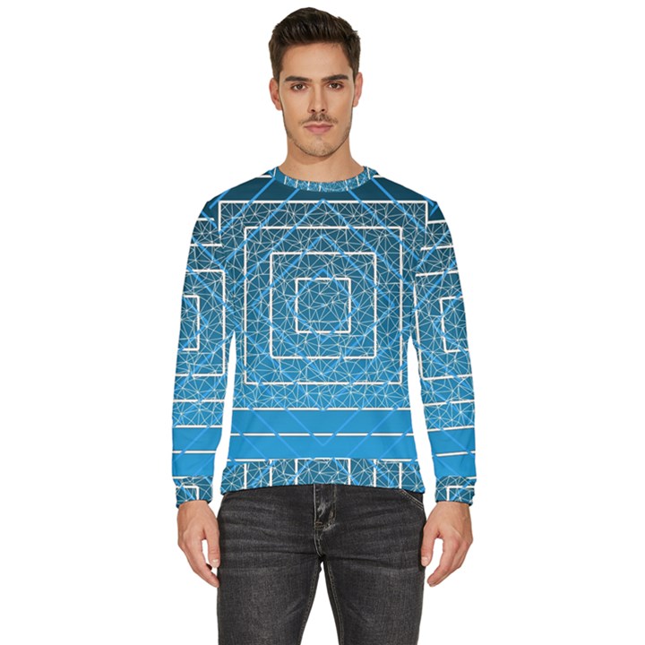 Network Social Abstract Men s Fleece Sweatshirt