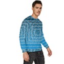 Network Social Abstract Men s Fleece Sweatshirt View3