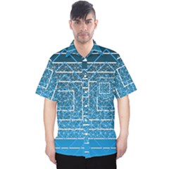 Network Social Abstract Men s Hawaii Shirt