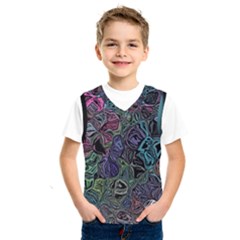 Background Pattern Texture Design Kids  Basketball Tank Top by Ravend