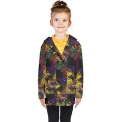 Abstract Painting Colorful Kids  Double Breasted Button Coat by Ravend