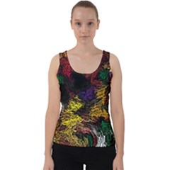 Abstract Painting Colorful Velvet Tank Top by Ravend