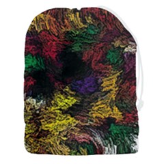 Abstract Painting Colorful Drawstring Pouch (3xl) by Ravend