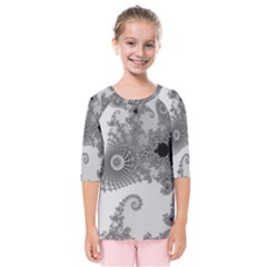 Apple Males Almond Bread Abstract Kids  Quarter Sleeve Raglan Tee