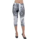 Apple Males Almond Bread Abstract Lightweight Velour Capri Leggings  View1