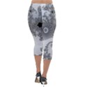 Apple Males Almond Bread Abstract Lightweight Velour Capri Leggings  View2